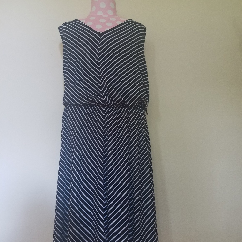 White and Black Dress